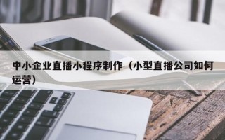 聊城中小企业直播小程序制作（小型直播公司如何运营）
