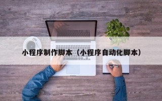 聊城小程序制作脚本（小程序自动化脚本）